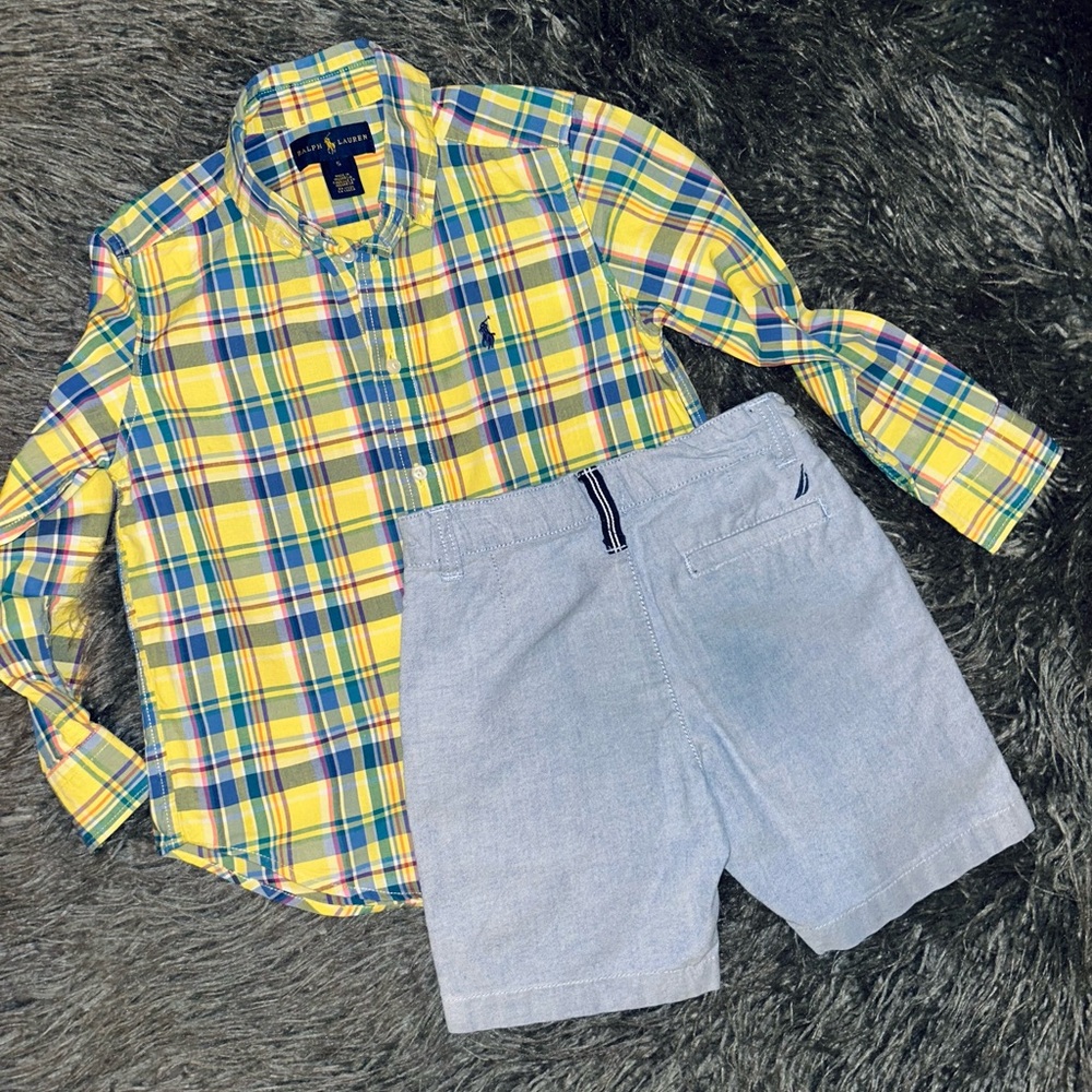 Polo Ralph Lauren Plaid Button Down Boys Size 5T